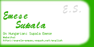 emese supala business card